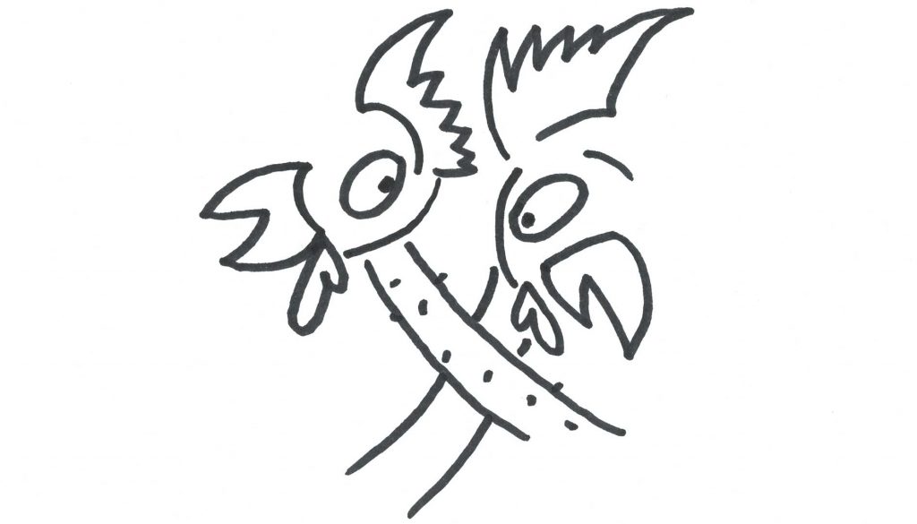 Marlies Kosubski: Hühner und Streithähne – Paar 8