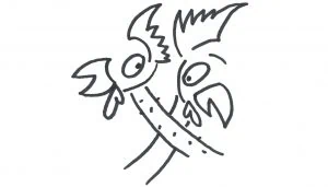 Marlies Kosubski: Hühner und Streithähne – Paar 8