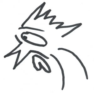 Marlies Kosubski: Hühner und Streithähne – Vogel 2