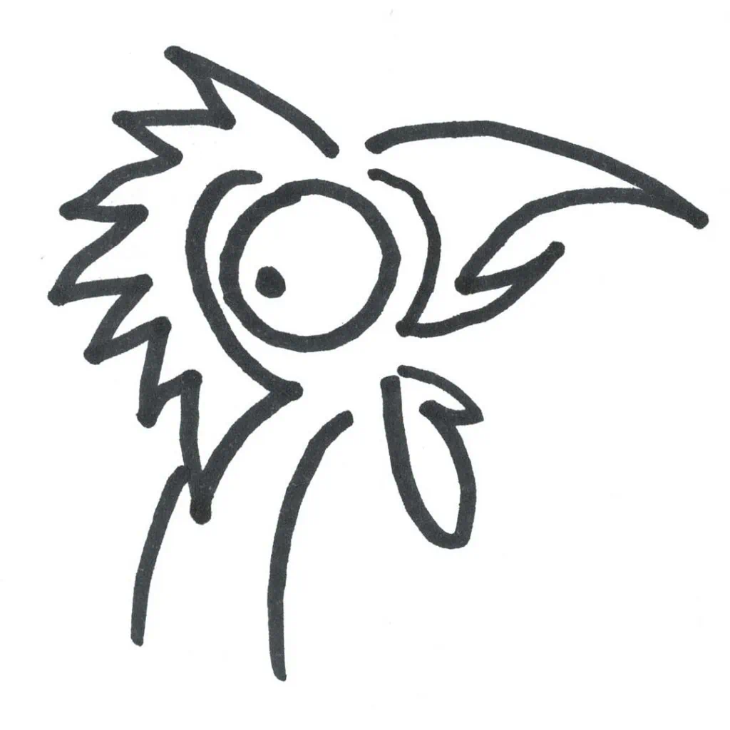 Marlies Kosubski: Hühner und Streithähne – Vogel 21