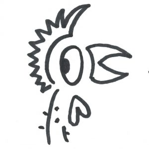 Marlies Kosubski: Hühner und Streithähne – Vogel 3