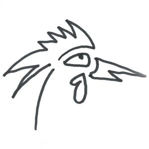 Marlies Kosubski: Hühner und Streithähne – Vogel 5