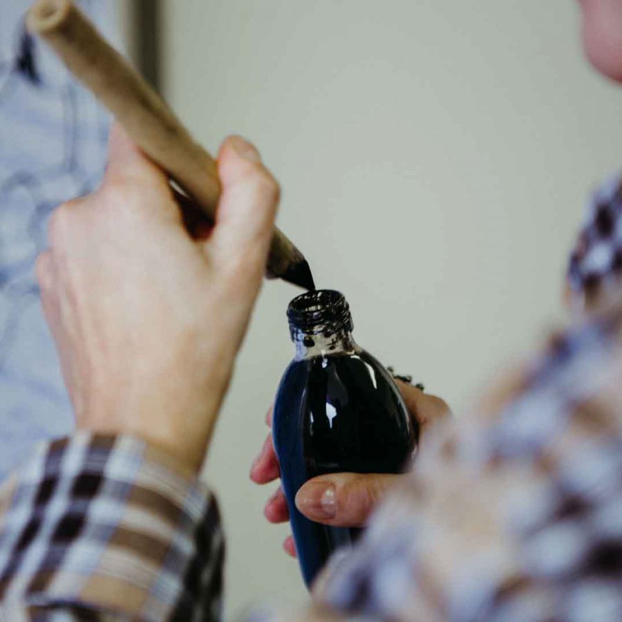 Marlies Kosubski: Arbeit mit Kalligrafie